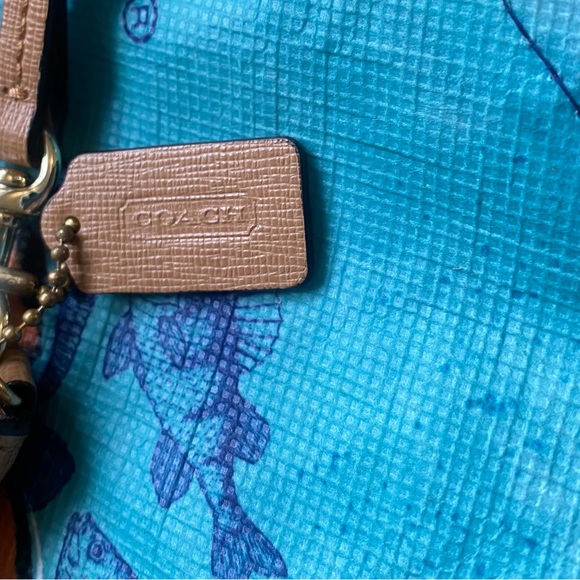 COACH SAFFIANO LEATHER Wallet Wristlet OL-SCHOOL - Picture 14 of 14